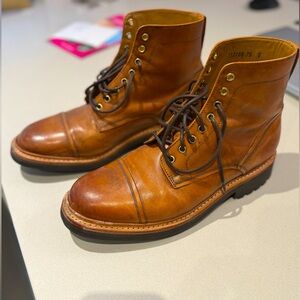Grenson Joseph Leather Boots Size US 8.5M - Lightly Worn, Very Good Condition